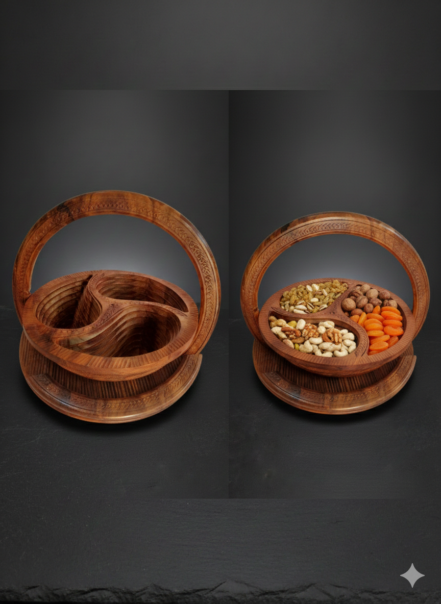 Complete Wooden Hostess & Serving Set