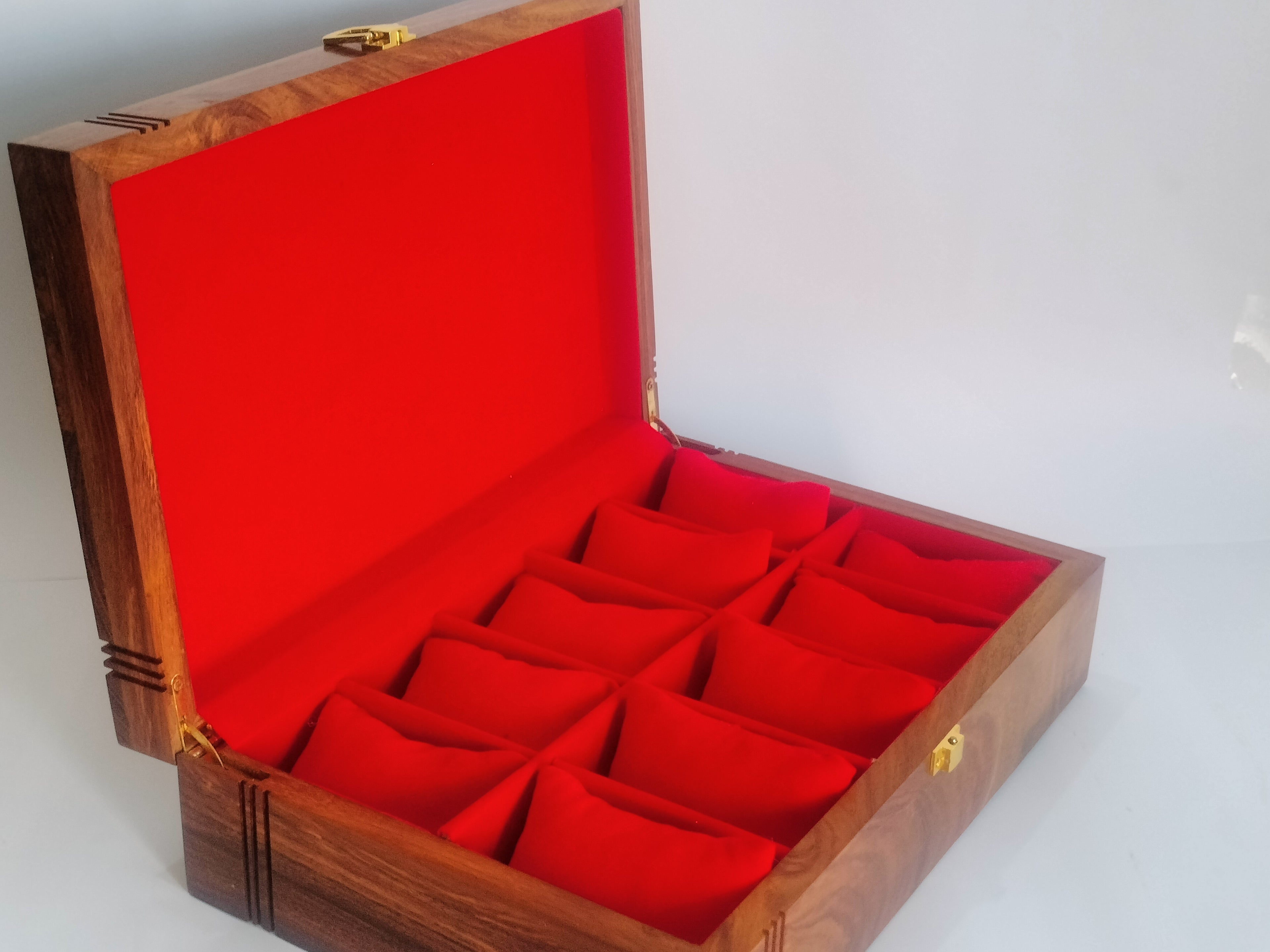 Premium Wooden Watch Box – Glass Top Display