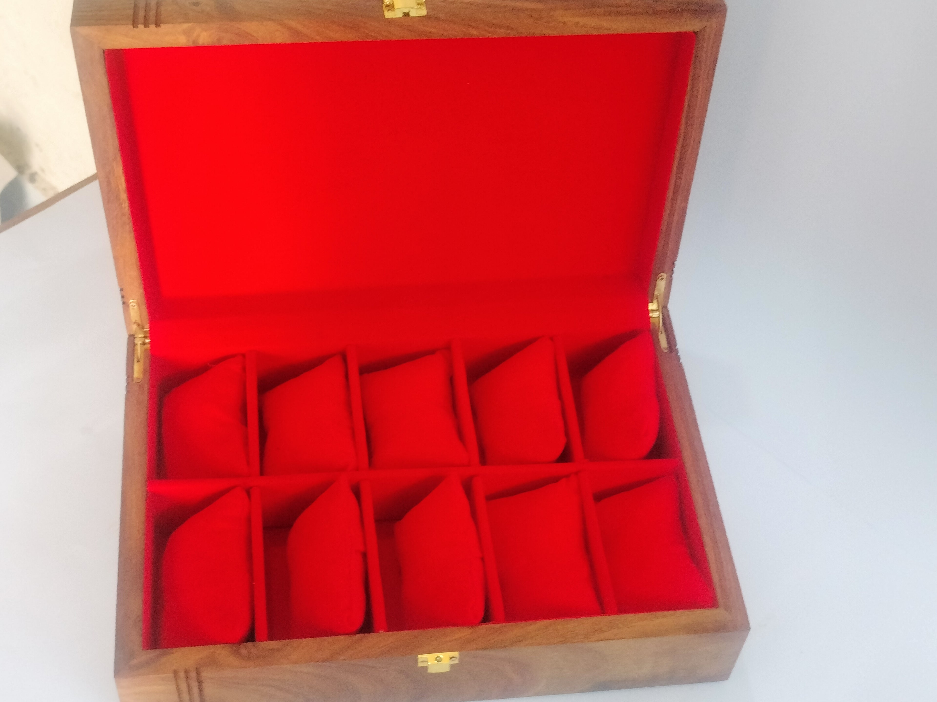 Premium Wooden Watch Box – Glass Top Display