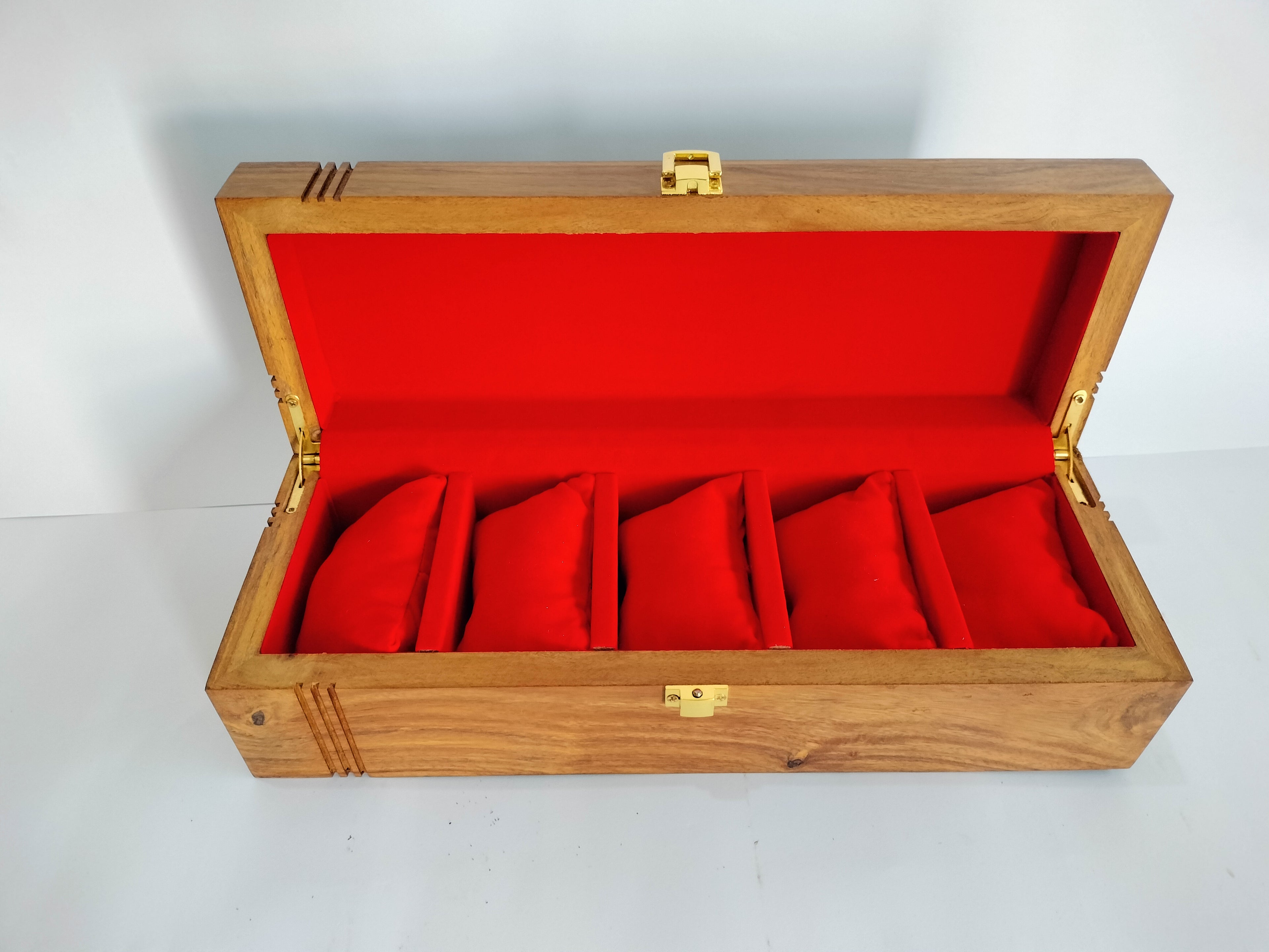 Premium Wooden Watch Box – Glass Top Display